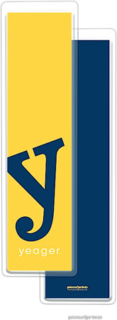 PicMe Prints - Personalized Bookmarks (Alphabet Tall - Navy on Sunshine) PicMe Prints - Personalized Bookmarks (Alphabet Tall - Navy on Sunshine)