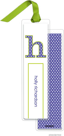 PicMe Prints - Personalized Bookmarks (Big Dots Light Purple with Ribbon)