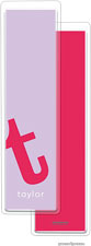 PicMe Prints - Personalized Bookmarks (Alphabet Tall - Watermelon on Grape)