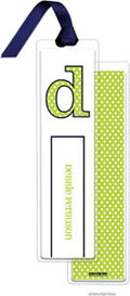 PicMe Prints - Personalized Bookmarks (Big Dots Chartreuse with Ribbon)