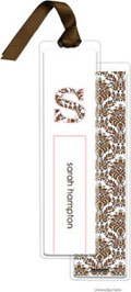 PicMe Prints - Personalized Bookmarks (Damask Chocolate and Ballet with Ribbon)