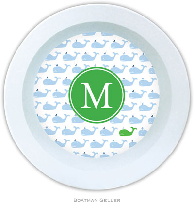 Boatman Geller - Personalized Melamine Bowls (Whale Repeat Preset)