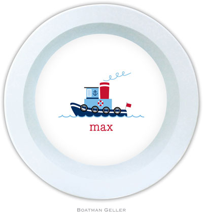 Boatman Geller - Personalized Melamine Bowls (Tug)
