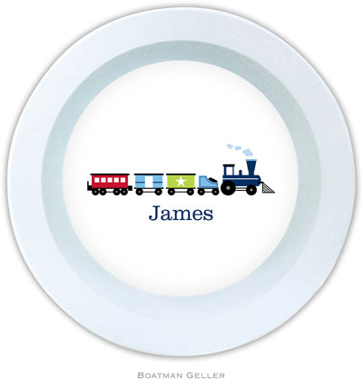 Boatman Geller - Personalized Melamine Bowls (Choo Choo Train)