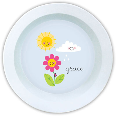 Boatman Geller - Personalized Melamine Bowls (Happy Daisy)