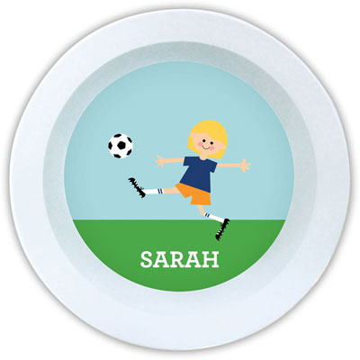 Boatman Geller - Personalized Melamine Bowls (Soccer Player) Boatman Geller - Personalized Melamine Bowls (Soccer Player)