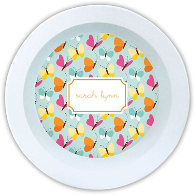 Boatman Geller - Personalized Melamine Bowls (Flutter Teal) Boatman Geller - Personalized Melamine Bowls (Flutter Teal)