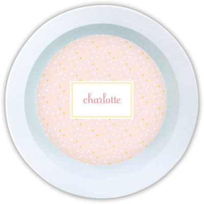 Boatman Geller - Personalized Melamine Bowls (Twinkle Star Pink) Boatman Geller - Personalized Melamine Bowls (Twinkle Star Pink)