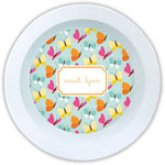 Boatman Geller - Personalized Melamine Bowls (Flutter Teal)