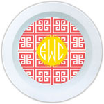 Dabney Lee Personalized Melamine Bowls - Greek Key