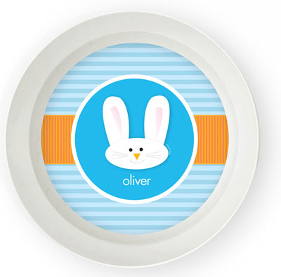 Spark & Spark Bowls - Smiley Bunny (Blue)