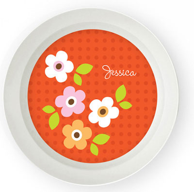 Spark & Spark Bowls - Preppy Flowers (Orange) Spark & Spark Bowls - Preppy Flowers (Orange)