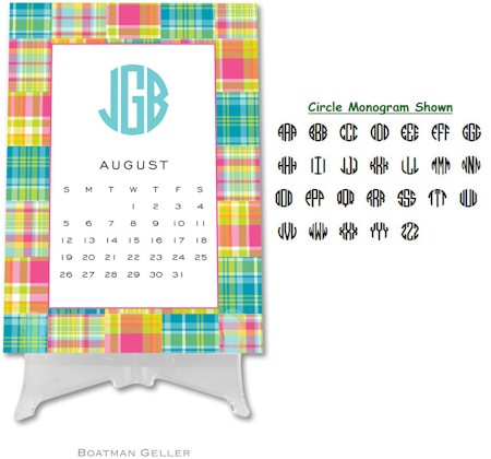 Boatman Geller Desktop Calendars - Preppy