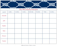 Boatman Geller Calendar Pads - Nautical Knot Navy