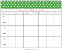 Boatman Geller Calendar Pads - Dot Green