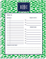 Daily Planner Pads by Kelly Hughes Designs (Green Reptile)