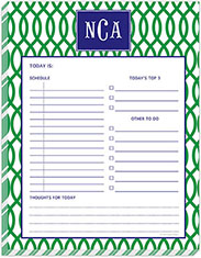 Daily Planner Pads by Kelly Hughes Designs (Garden Gate Green)