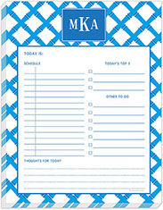 Daily Planner Pads by Kelly Hughes Designs (Blue Bamboo)