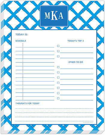 Daily Planner Pads by Kelly Hughes Designs (Blue Bamboo) Daily Planner Pads by Kelly Hughes Designs (Blue Bamboo)