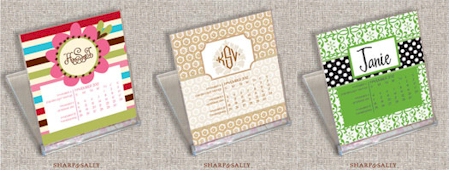 Desktop Calendars by Sharp & Sally