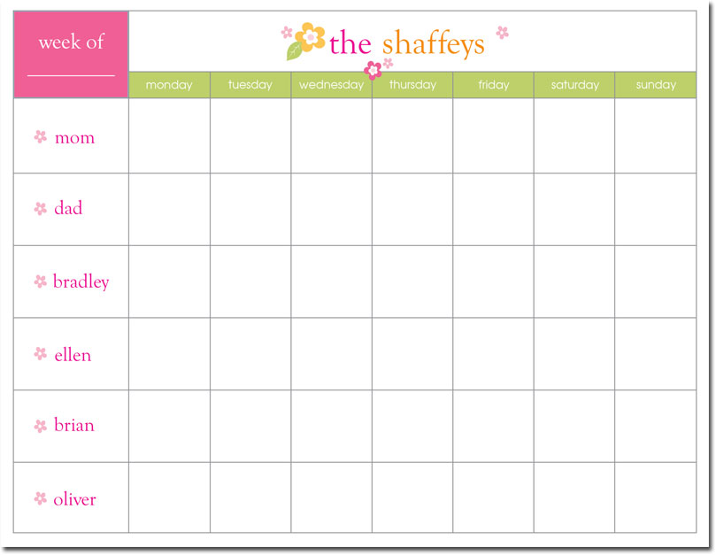 Calendar Pads by Stacy Claire Boyd Pink Floral More Than Paper