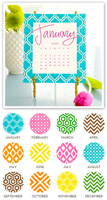 Stacy Claire Boyd - Painted Pattern Desk Calendar & Easel 2022
