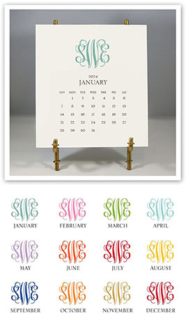 Stacy Claire Boyd - Monogrammed Desk Calendar & Easel 2024 Stacy Claire Boyd - Monogrammed Desk Calendar & Easel 2024