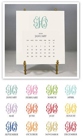 Stacy Claire Boyd - Monogrammed Desk Calendar & Easel 2026 Stacy Claire Boyd - Monogrammed Desk Calendar & Easel 2026