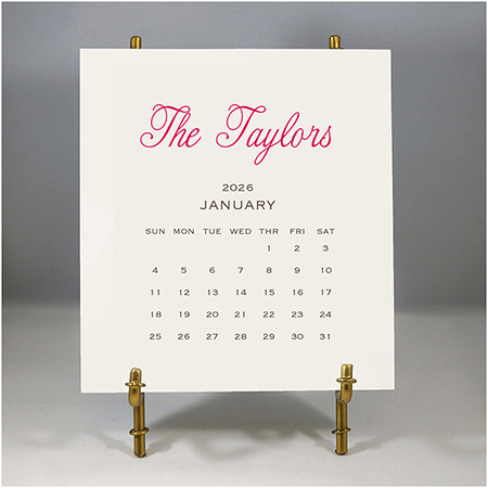 Stacy Claire Boyd - Personalized Name Desk Calendar & Easel 2026 Stacy Claire Boyd - Personalized Name Desk Calendar & Easel 2026