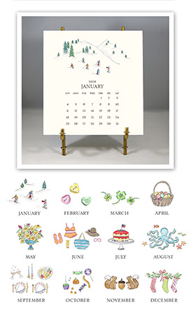 Stacy Claire Boyd - Hand-Sparkled 2026 Desk Calendar & Easel Stacy Claire Boyd - Hand-Sparkled 2026 Desk Calendar & Easel