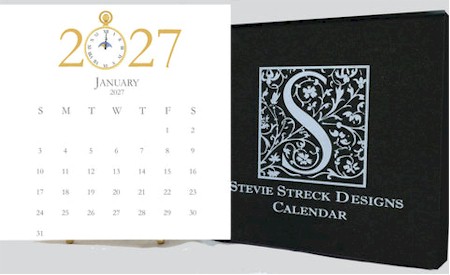 Stevie Streck Designs - Desk Calendar (2027)