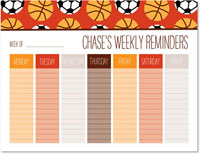 Weekly Calendar Pads by iDesign - Basketball & Soccer