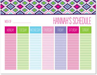 Weekly Calendar Pads by iDesign - Diamonds