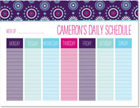 Weekly Calendar Pads by iDesign - Fireworks