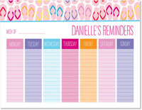 Weekly Calendar Pads by iDesign - Flip Flops