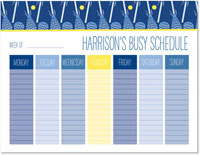Weekly Calendar Pads by iDesign - Lacrosse Blue