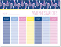 Weekly Calendar Pads by iDesign - Lacrosse Pink