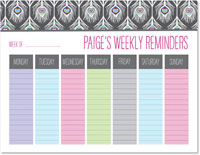 Weekly Calendar Pads by iDesign - Peacock