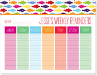 Weekly Calendar Pads by iDesign - Rainbow Fish