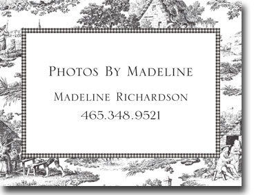 Calling Cards by Boatman Geller - Toile Black Calling Card Calling Cards by Boatman Geller - Toile Black Calling Card