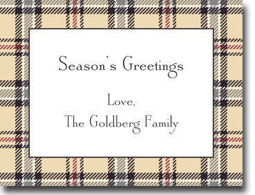 Boatman Geller Calling Cards - Town Plaid Calling Card Boatman Geller Calling Cards - Town Plaid Calling Card