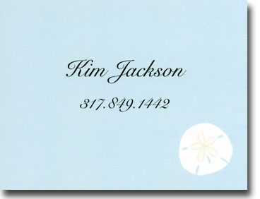 Calling Cards by Boatman Geller - Sand Dollar Calling Card Calling Cards by Boatman Geller - Sand Dollar Calling Card