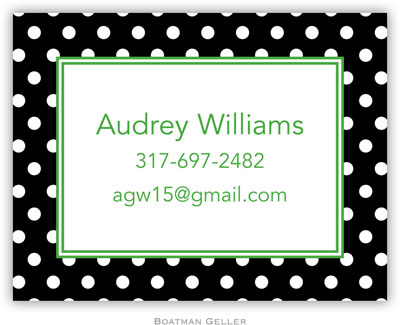 Boatman Geller - Create-Your-Own Calling Cards (Polka Dot) Boatman Geller - Create-Your-Own Calling Cards (Polka Dot)