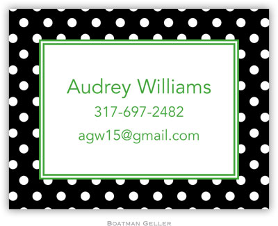 Create-Your-Own Calling Cards by Boatman Geller (Polka Dot)