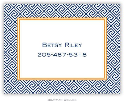 Create-Your-Own Calling Cards by Boatman Geller (Greek Key) Create-Your-Own Calling Cards by Boatman Geller (Greek Key)