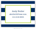 Create-Your-Own Calling Cards by Boatman Geller (Awning Stripe)