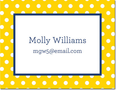 Boatman Geller - Create-Your-Own Calling Cards (Polka Dot)