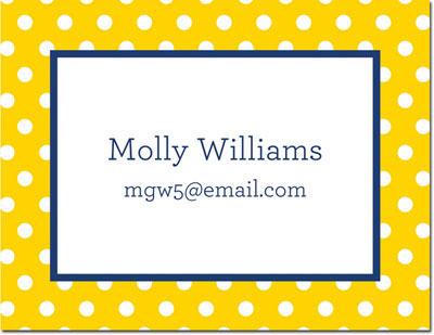 Create-Your-Own Calling Cards by Boatman Geller (Polka Dot) Create-Your-Own Calling Cards by Boatman Geller (Polka Dot)