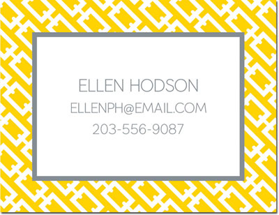 Create-Your-Own Calling Cards by Boatman Geller (Chain Link) Create-Your-Own Calling Cards by Boatman Geller (Chain Link)