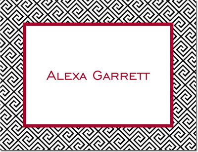 Create-Your-Own Calling Cards by Boatman Geller (Greek Key) Create-Your-Own Calling Cards by Boatman Geller (Greek Key)